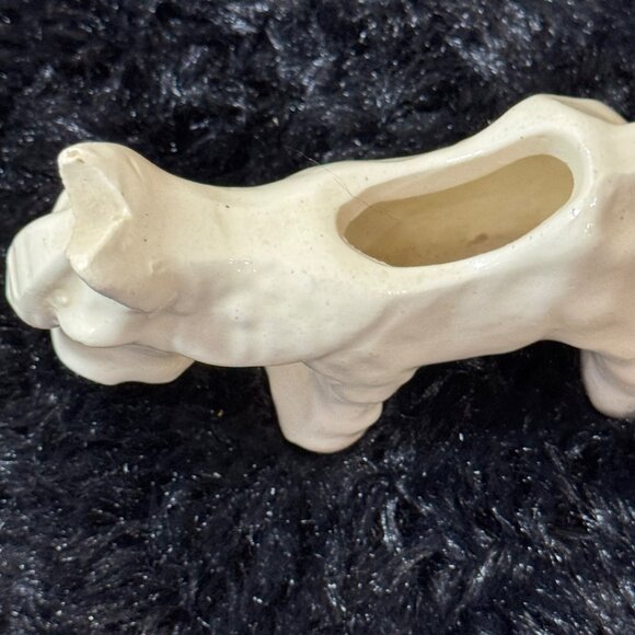 Vintage Mid Century Pottery Planter  Donkey Mule Burro Off White - Picture 6 of 8